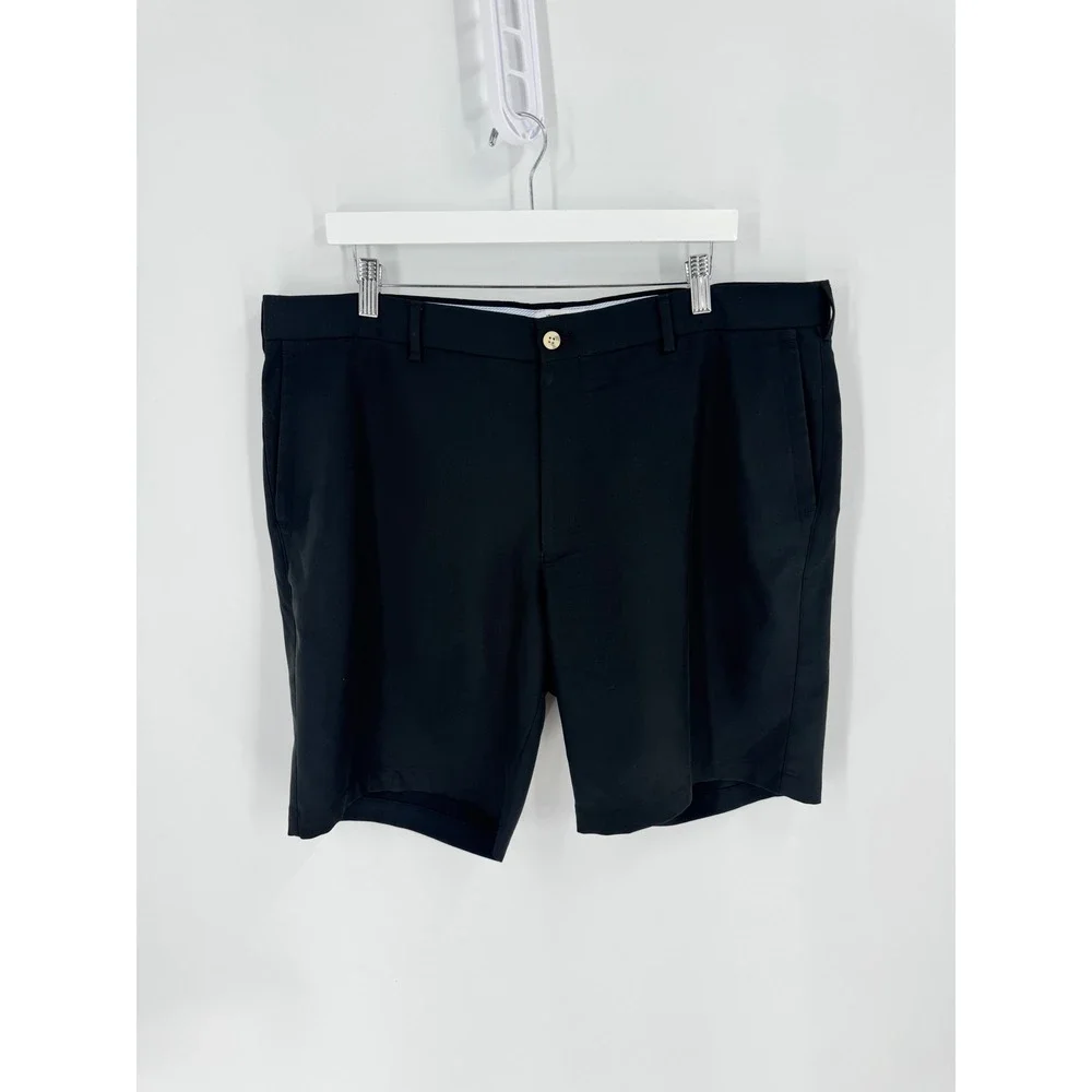 Peter Millar‎ Salem Performance Shorts Mens 38 Black Golf Technical Luxury